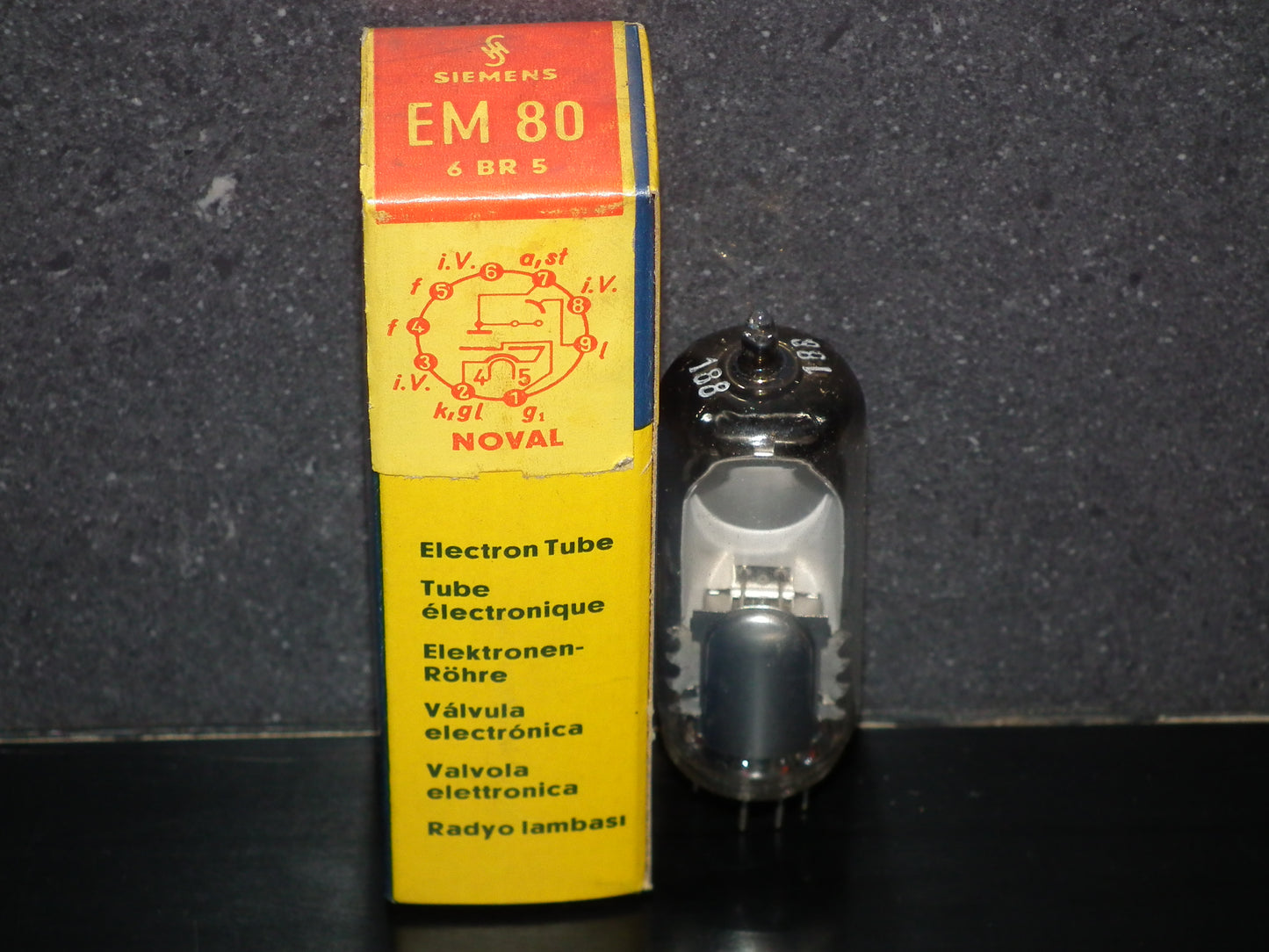 EM80 Siemens NOS NIB D Getter Bright Magic Eye 6BR5 6E1P