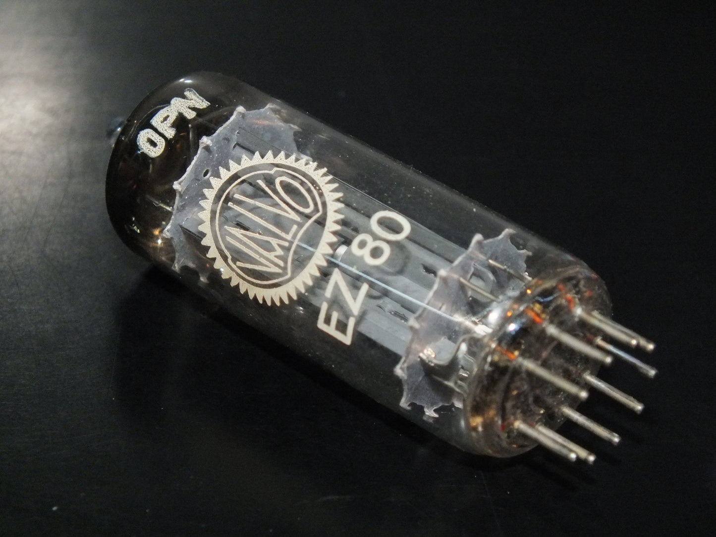 EZ80 Valvo 6V4 D Getter NOS NIB Hamburg plant 50s