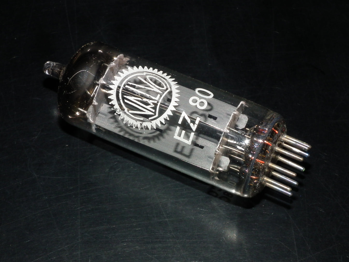 EZ80 Valvo 6V4 NOS RARE D Getter Hamburg plant 1958