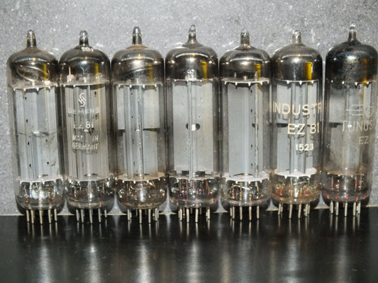 EZ81 Various European 6CA4 Used Tested