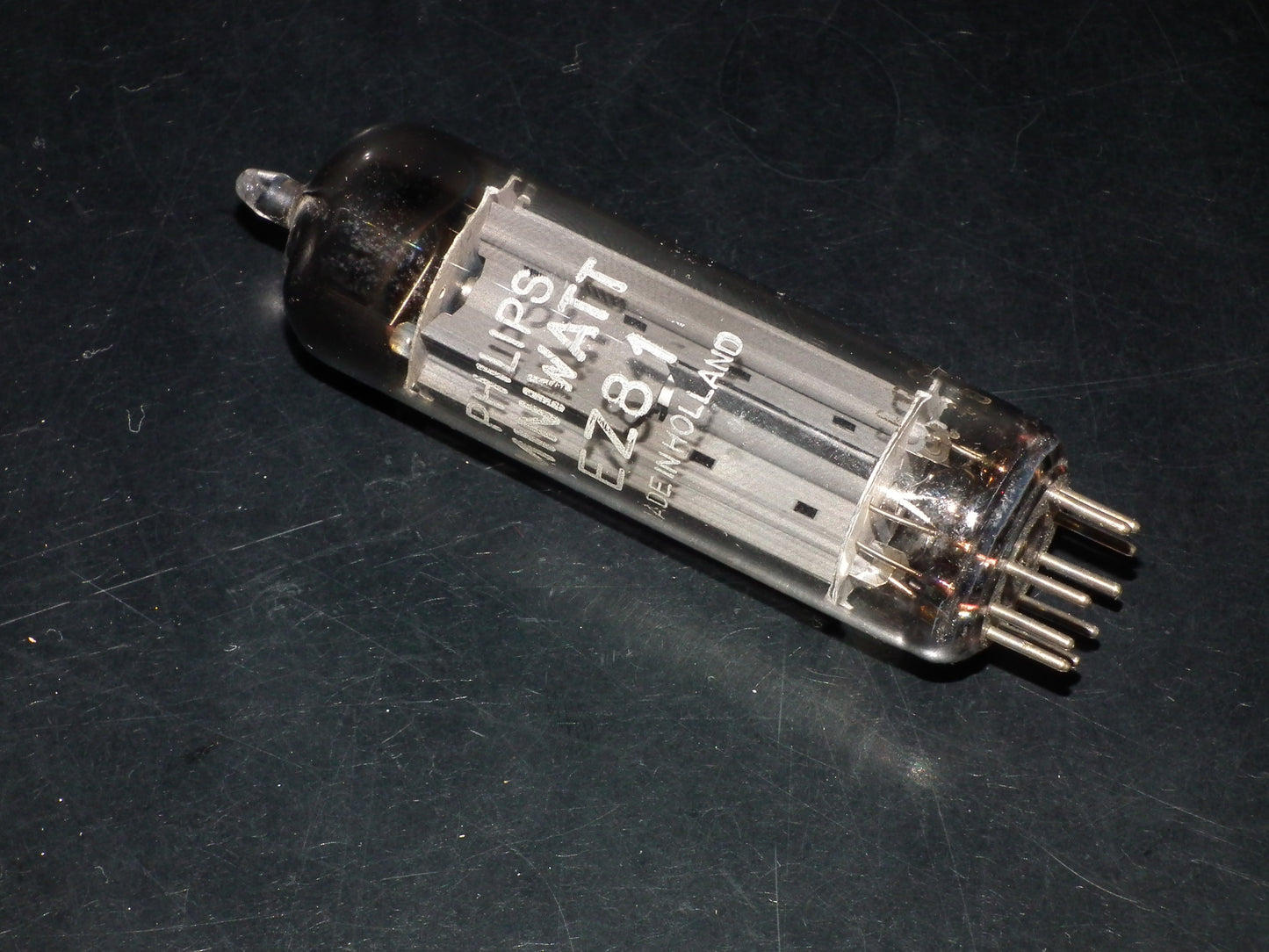 EZ81 Mullard Philips 6CA4 Square Getter Blackburn tube plant 1960