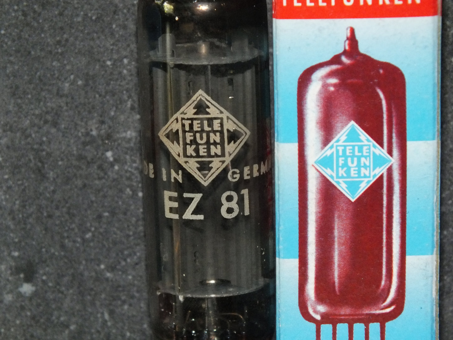 EZ81 Telefunken Square Getter 6CA4 Mullard, Blackburn