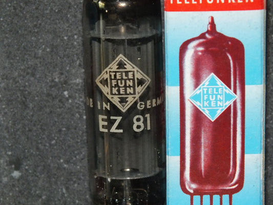 EZ81 Telefunken Square Getter 6CA4 Mullard, Blackburn