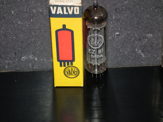 EZ81 Mullard 6CA4 NOS NIB Rebranded Valvo Blackburn UK
