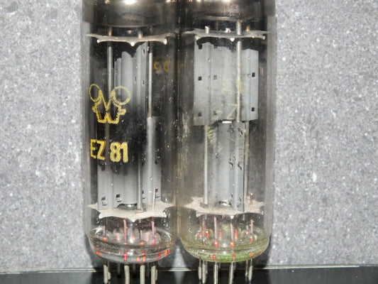 EZ81 6CA4 RFT Muhlhausen Germany O Getter Tested