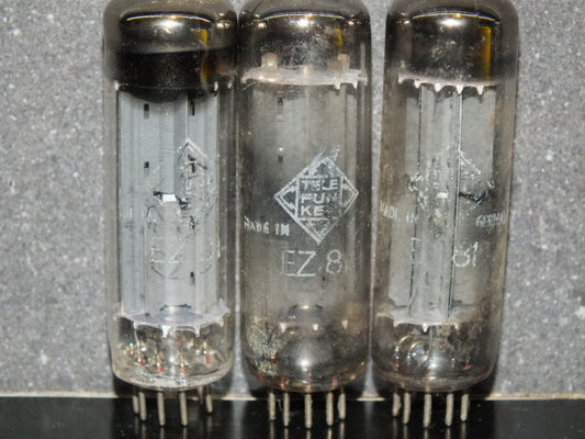 EZ81 Telefunken 6CA4 Used Tested Not diamond bottom