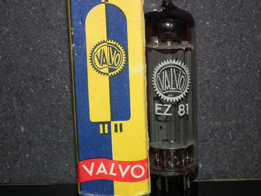 EZ81 Mullard 6CA4 NOS NIB Blackburn D Getter Rebranded Valvo