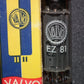 EZ81 Mullard 6CA4 NOS NIB Blackburn D Getter Rebranded Valvo