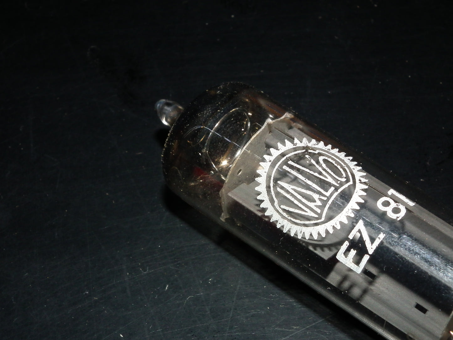 EZ81 Mullard 6CA4 NOS NIB Blackburn D Getter Rebranded Valvo