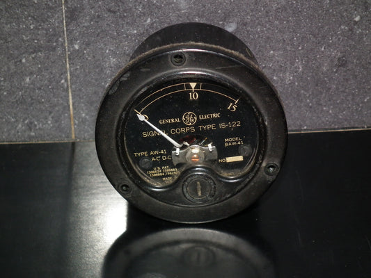 Vintage General Electric Instruments 0-15V Made in US