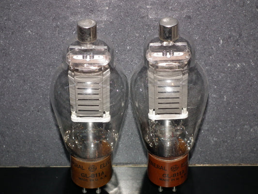 Matched pair (2 tubes) GL-811A General Electric GE 811A NOS 811
