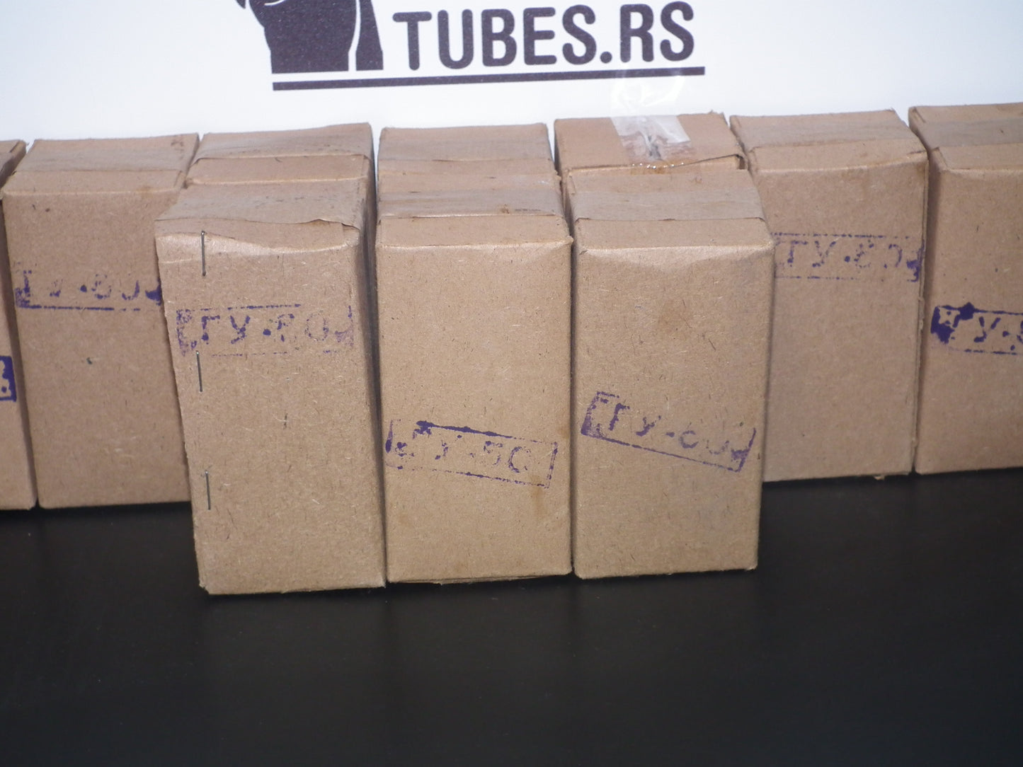 Platinum matched pair (2 tubes) GU50 ( FU50 ) NOS NIB Unopened Soviet Army boxes