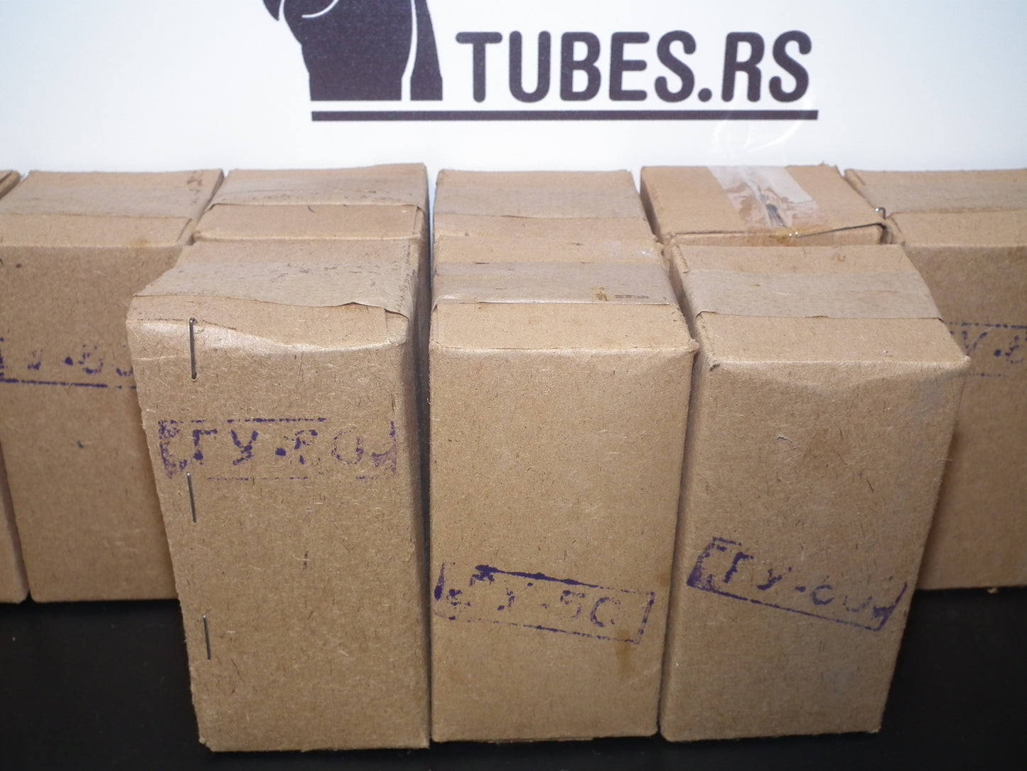 Platinum matched pair (2 tubes) GU50 ( FU50 ) NOS NIB Unopened Soviet Army boxes