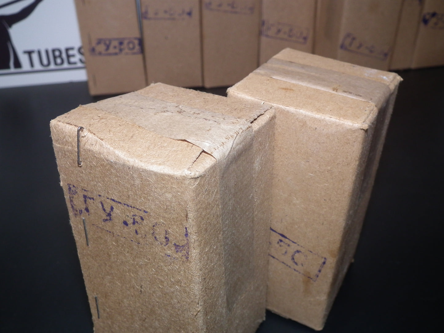 Platinum matched pair (2 tubes) GU50 ( FU50 ) NOS NIB Unopened Soviet Army boxes