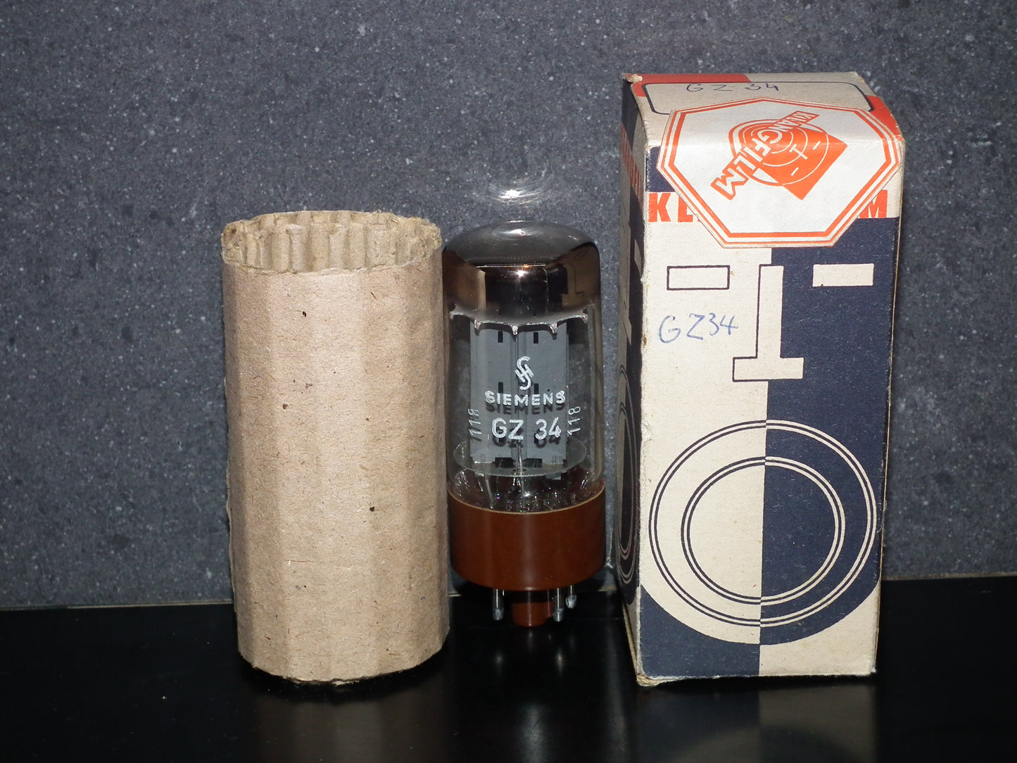 GZ34 Philips Mazda Brussels 5AR4, DD Getter f33 LOF Brown Base Klangfilm