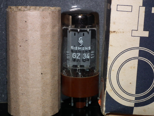 GZ34 Philips Mazda Brussels 5AR4, DD Getter f33 LOF Brown Base Klangfilm