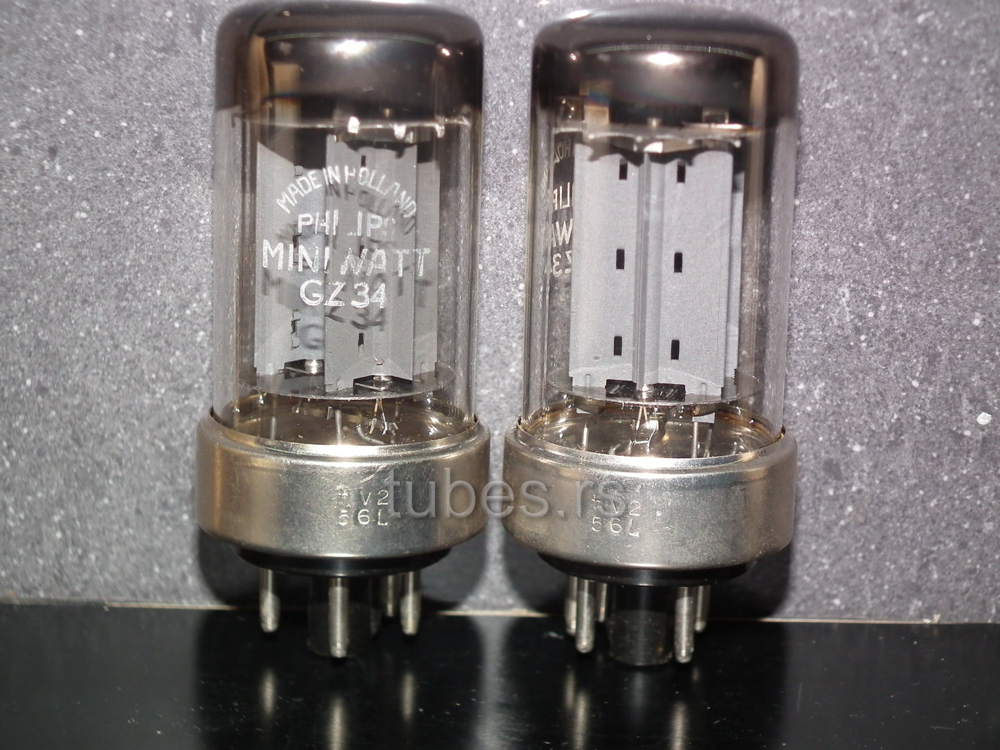 GZ34 Philips 5AR4 rectifier RARE Metal Base DD Getter NOS NIB
