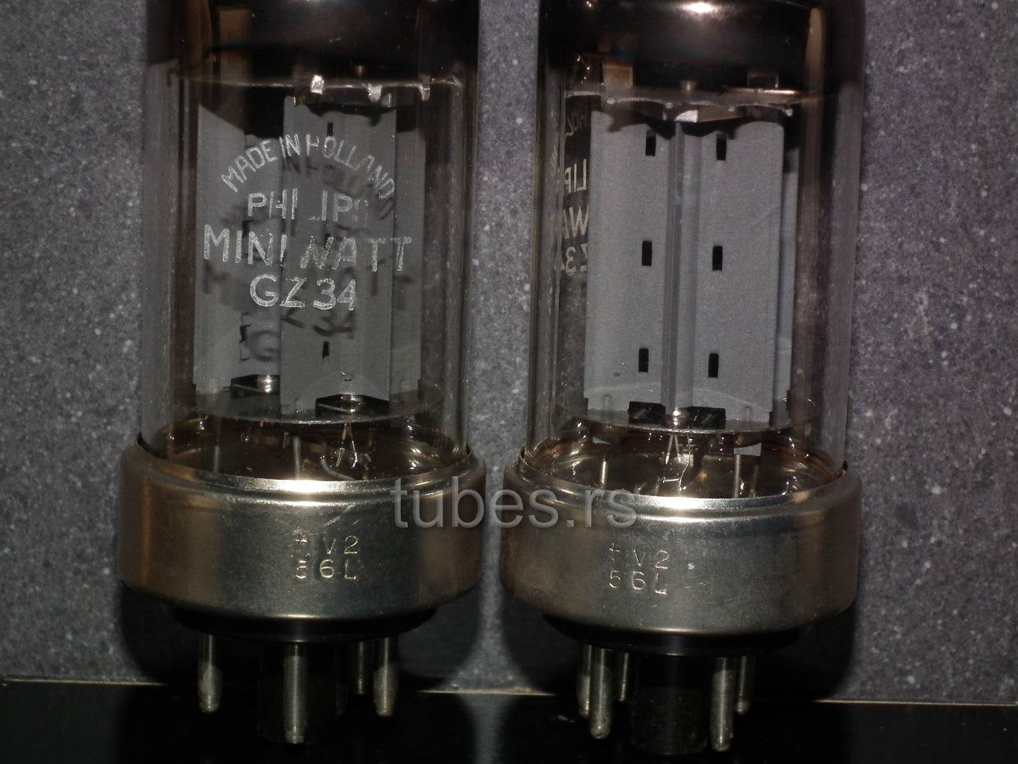 GZ34 Philips 5AR4 rectifier RARE Metal Base DD Getter NOS NIB