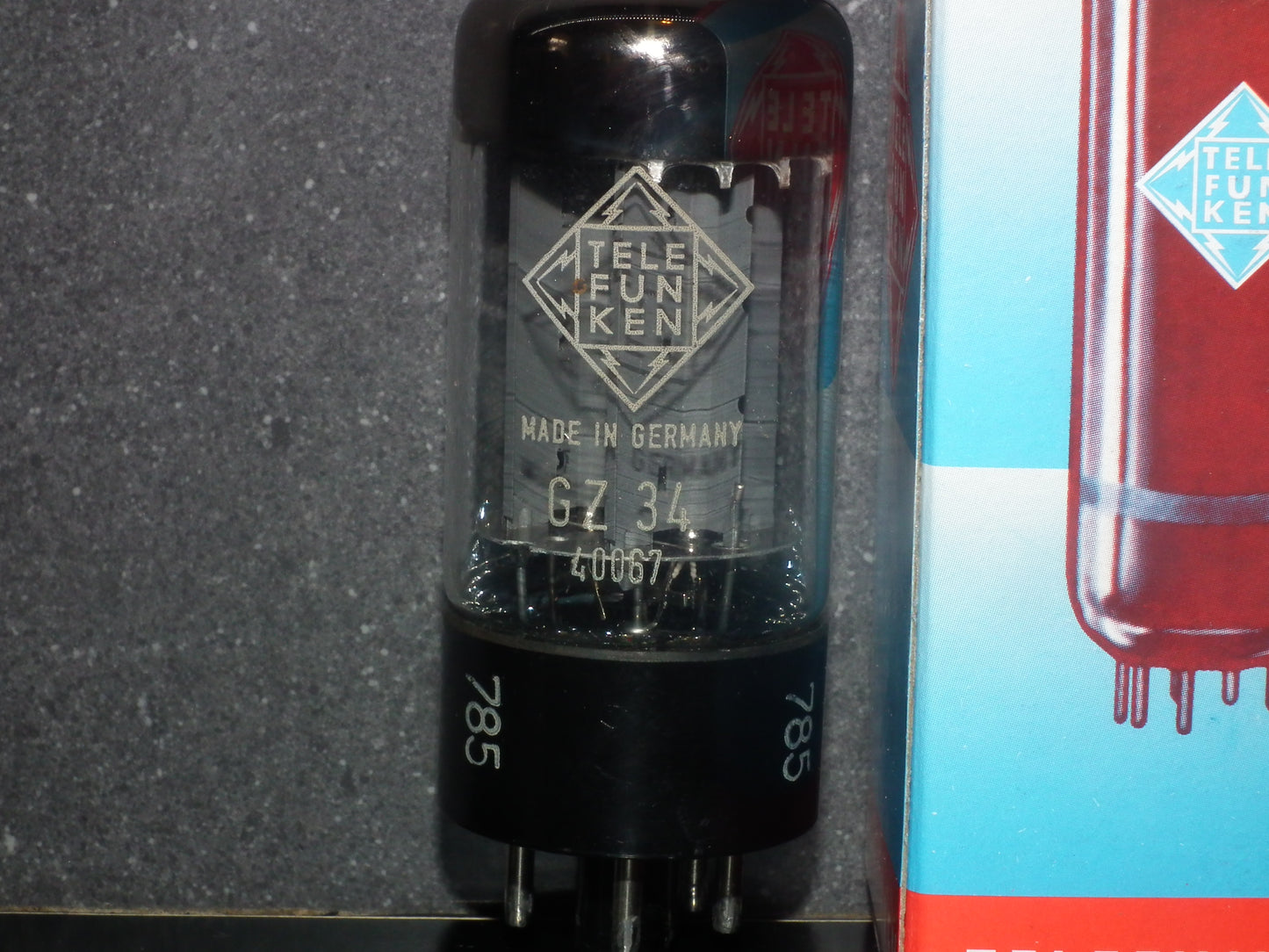 GZ34 Telefunken Mullard 5AR4 OO Getter Blackburn 60s Dual O Getter