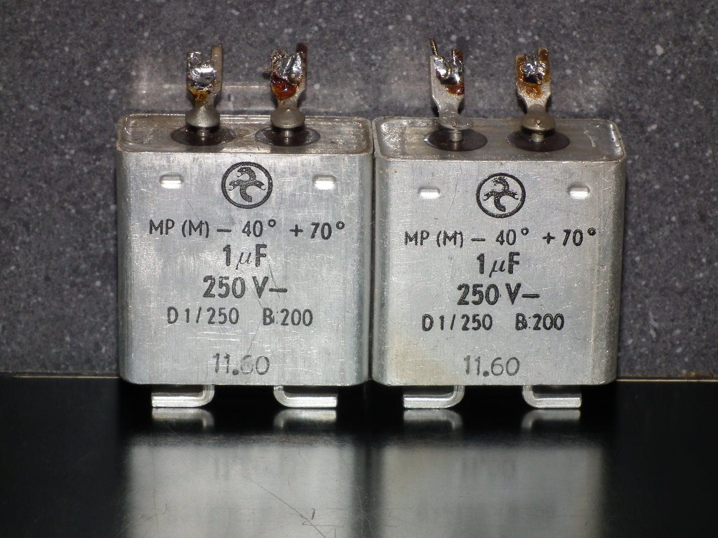 Hydra AEG Berlin PIO capacitors 1uF 250V Audio coupling two pcs (2)