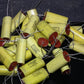 Two NOS vintage capacitors 0.47uF 630V ISKRA Slovenia 470nF