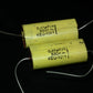 Two NOS vintage capacitors 0.47uF 630V ISKRA Slovenia 470nF