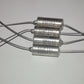 Four vintage silver tantalum KEMET capacitors 56uF/15V  (4 pcs)