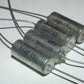 Four vintage silver tantalum KEMET capacitors 56uF/15V  (4 pcs)