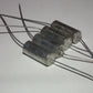 Four vintage silver tantalum KEMET capacitors 56uF/15V  (4 pcs)