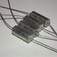 Four vintage silver tantalum KEMET capacitors 56uF/15V  (4 pcs)