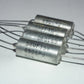 Four vintage silver tantalum KEMET capacitors 56uF/15V  (4 pcs)