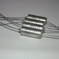 Four vintage silver tantalum KEMET capacitors 56uF/15V  (4 pcs)