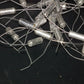 Four vintage silver tantalum KEMET capacitors 22uF/15V  (4 pcs)