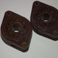 TWO VINTAGE NOS MAGNOVAL Vacuum Tube BAKELITE Sockets Valve Base PL519 40KG6