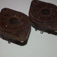 TWO VINTAGE NOS MAGNOVAL Vacuum Tube BAKELITE Sockets Valve Base PL519 40KG6