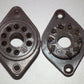 TWO VINTAGE NOS MAGNOVAL Vacuum Tube BAKELITE Sockets Valve Base PL519 40KG6