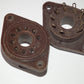 TWO VINTAGE NOS MAGNOVAL Vacuum Tube BAKELITE Sockets Valve Base PL519 40KG6
