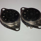 TWO VINTAGE NOS MAGNOVAL Black BAKELITE Sockets Valve Base PL519 40KG6 EL519
