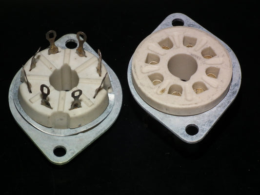 NOS VINTAGE K8A Octal Vacuum Tube Ceramic Socket Hi Quality EL34 GZ34 6SN7