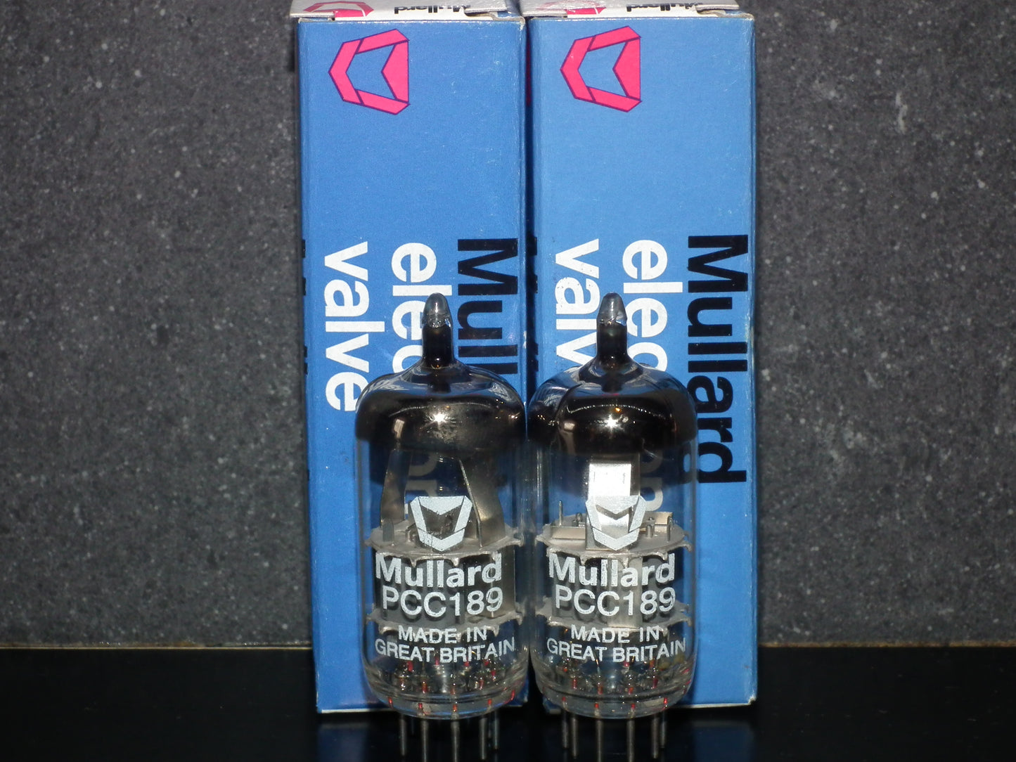 Platinum matched pair PCC189 7ES8 Mullard very quiet ECC88 6DJ8 6922 sub