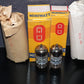 PCC88 Philips 7DJ8 Platinum Matched Pair Dual Stage Getter Gray Shield 1963