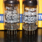 PCC88 Philips 7DJ8 Platinum Matched Pair Dual Stage Getter Gray Shield 1963