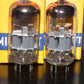 PCC88 Philips 7DJ8 Platinum Matched Pair Dual Stage Getter Gray Shield 1963