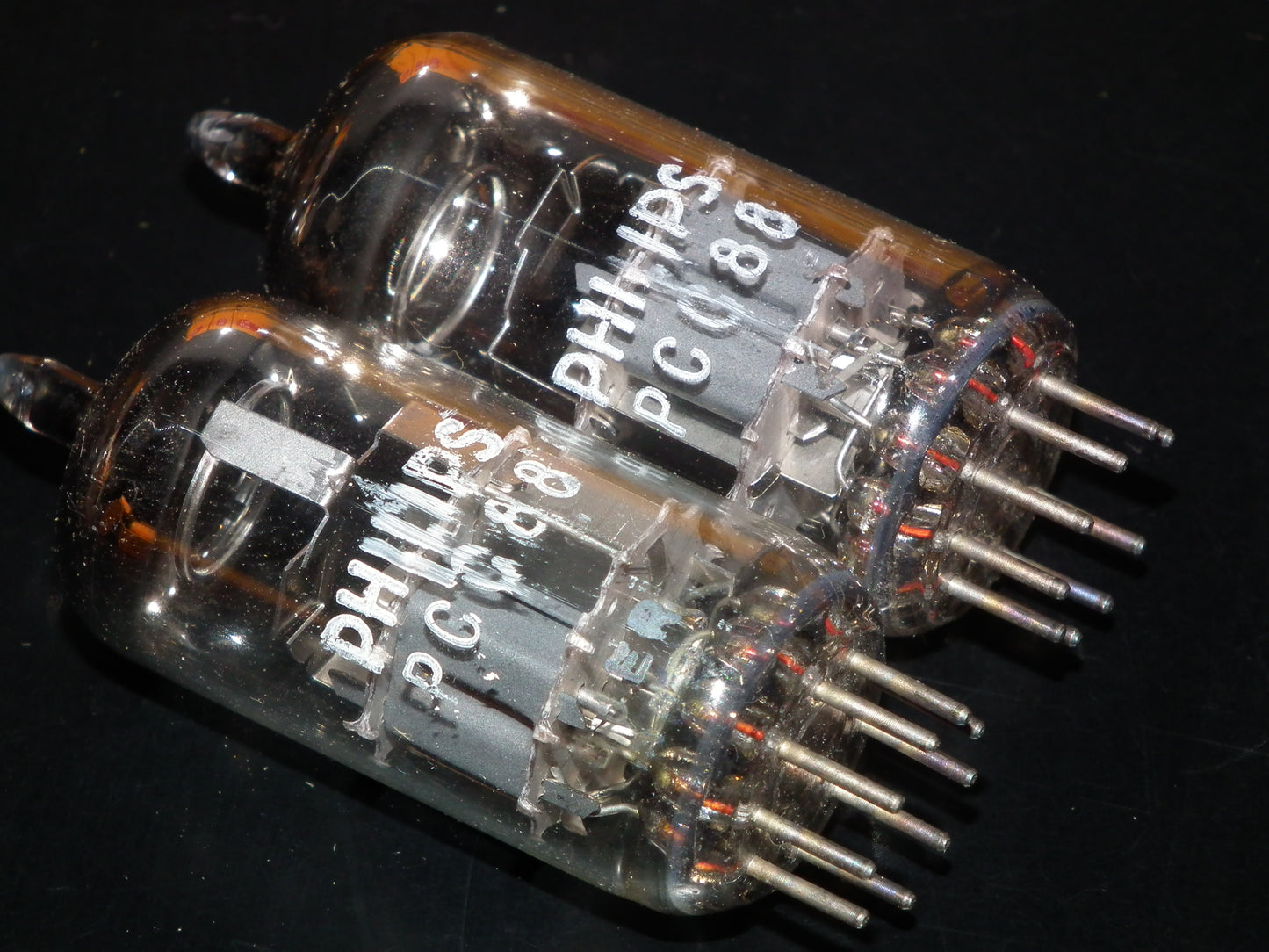 PCC88 Philips 7DJ8 Platinum Matched Pair NOS NIB RARE Made in 60s ECC88 Sub EI