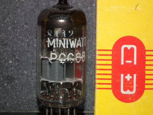 PCC88 Philips 7DJ8 NOS NIB Dual Stage Getter Silver Shield Heerlen