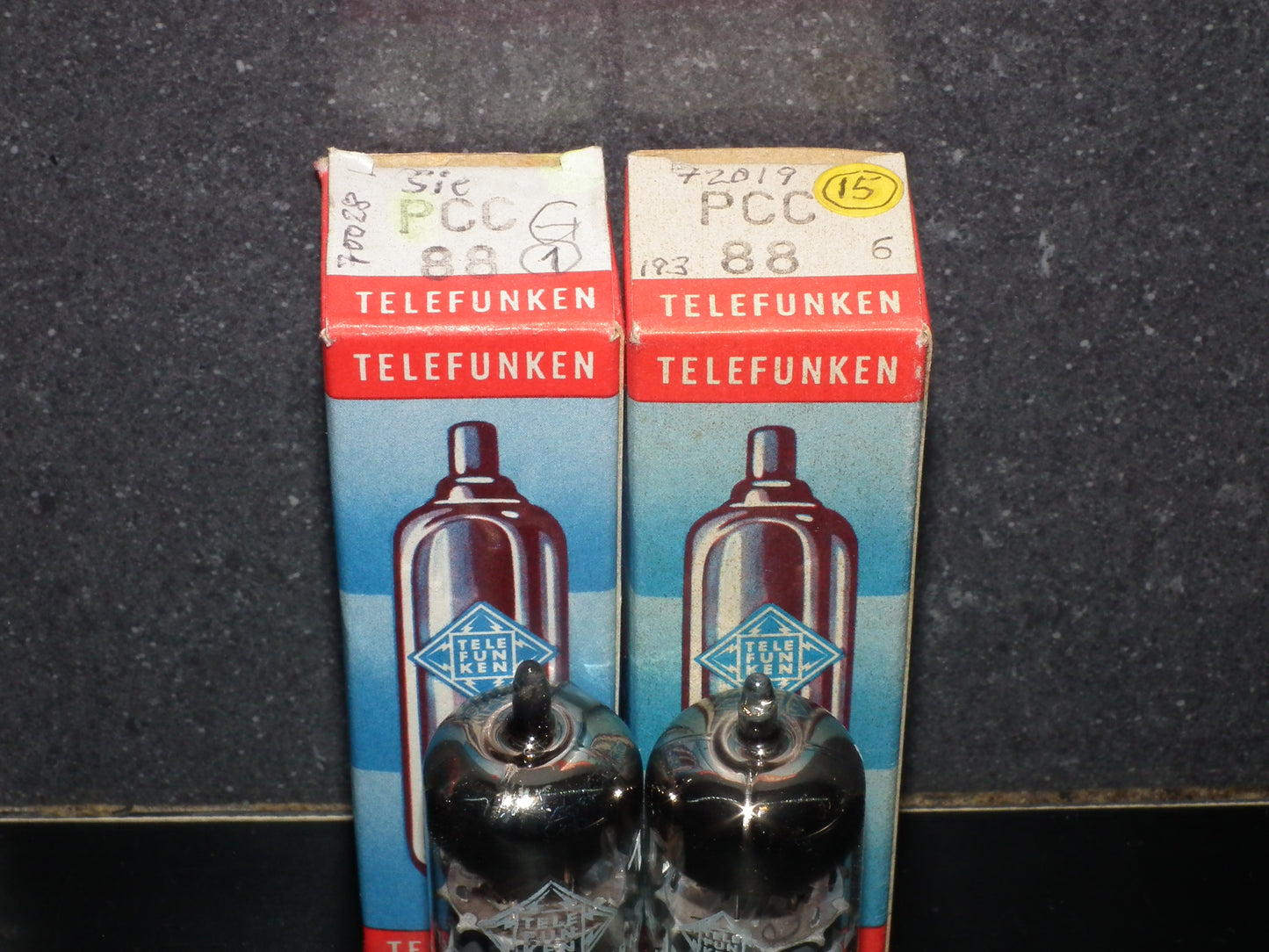 Platinum Matched Pair PCC88 Telefunken 7DJ8 Siemens Munich