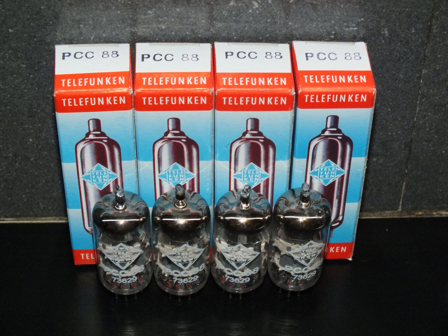 PCC88 Telefunken 7DJ8 NOS NIB Platinum Matched quad ECC88 6DJ8 E88CC sub