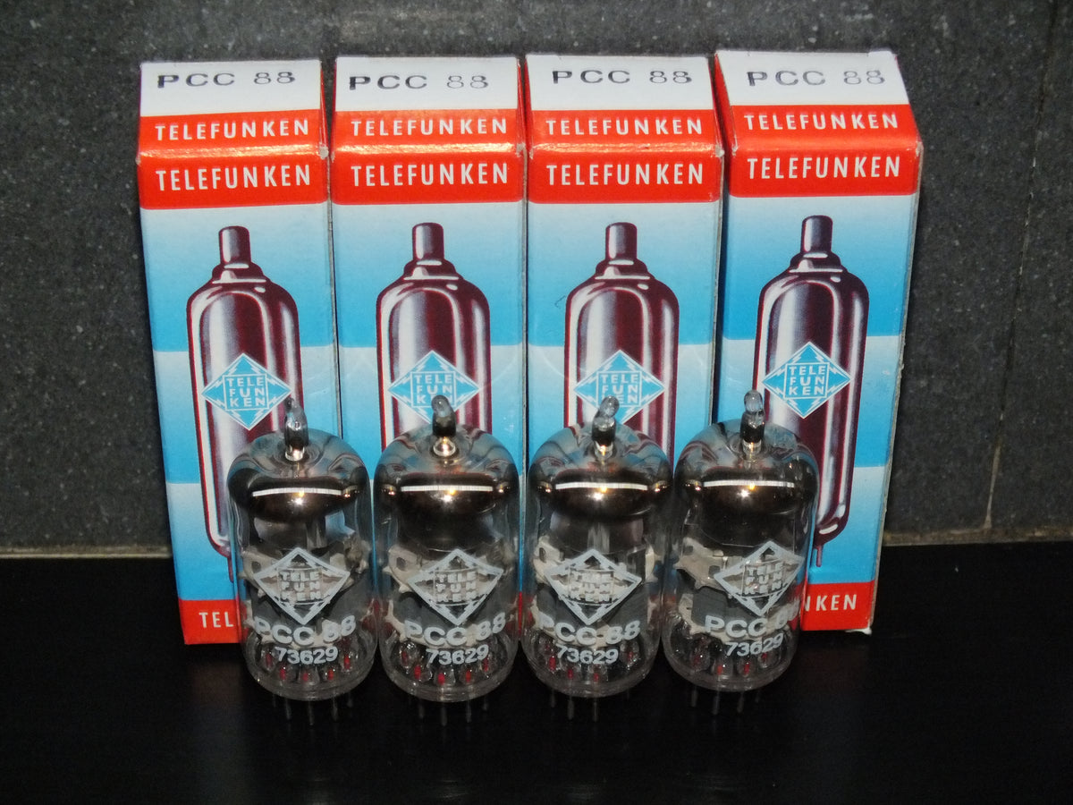 PCC88 Telefunken 7DJ8 NOS NIB Platinum Matched quad ECC88 6DJ8 E88CC sub