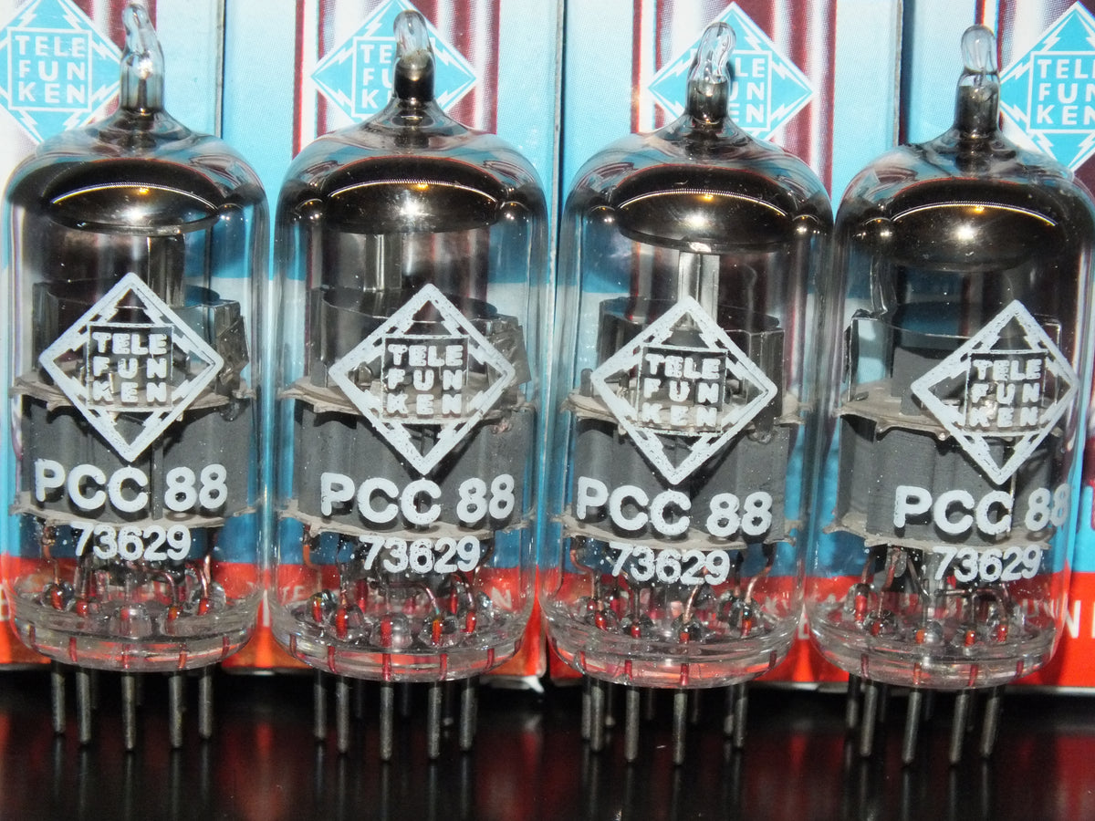 PCC88 Telefunken 7DJ8 NOS NIB Platinum Matched quad ECC88 6DJ8 E88CC sub