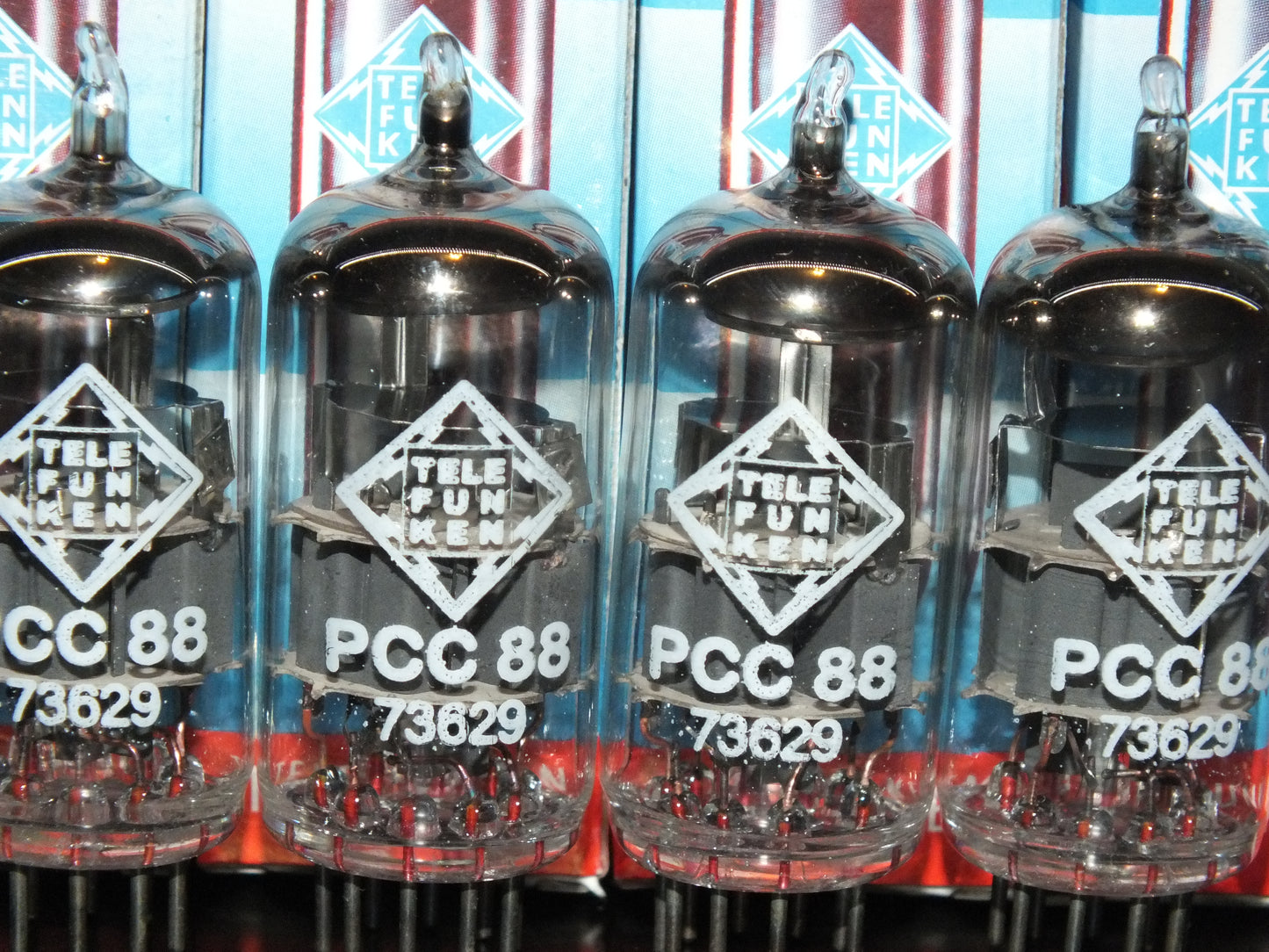 PCC88 Telefunken 7DJ8 NOS NIB Platinum Matched quad ECC88 6DJ8 E88CC sub